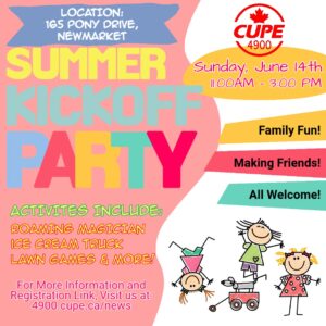 Cupe 4900 Summer Kick Off Event @ Union Hall